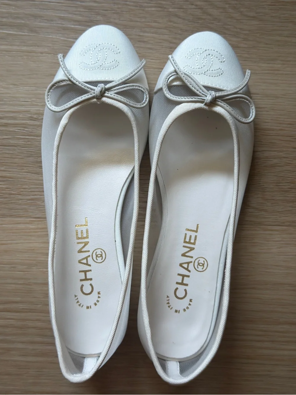 Mesh ballet flats